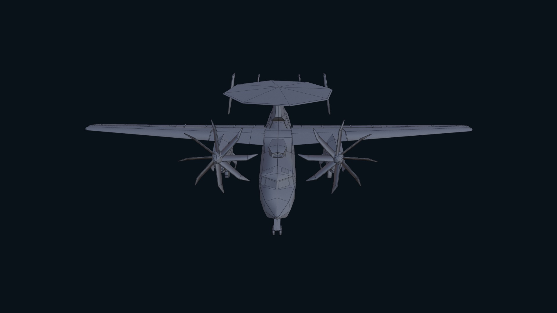 Asset - Army - E2 Hawkeye 3D MODEL  Low-poly 3D model_39