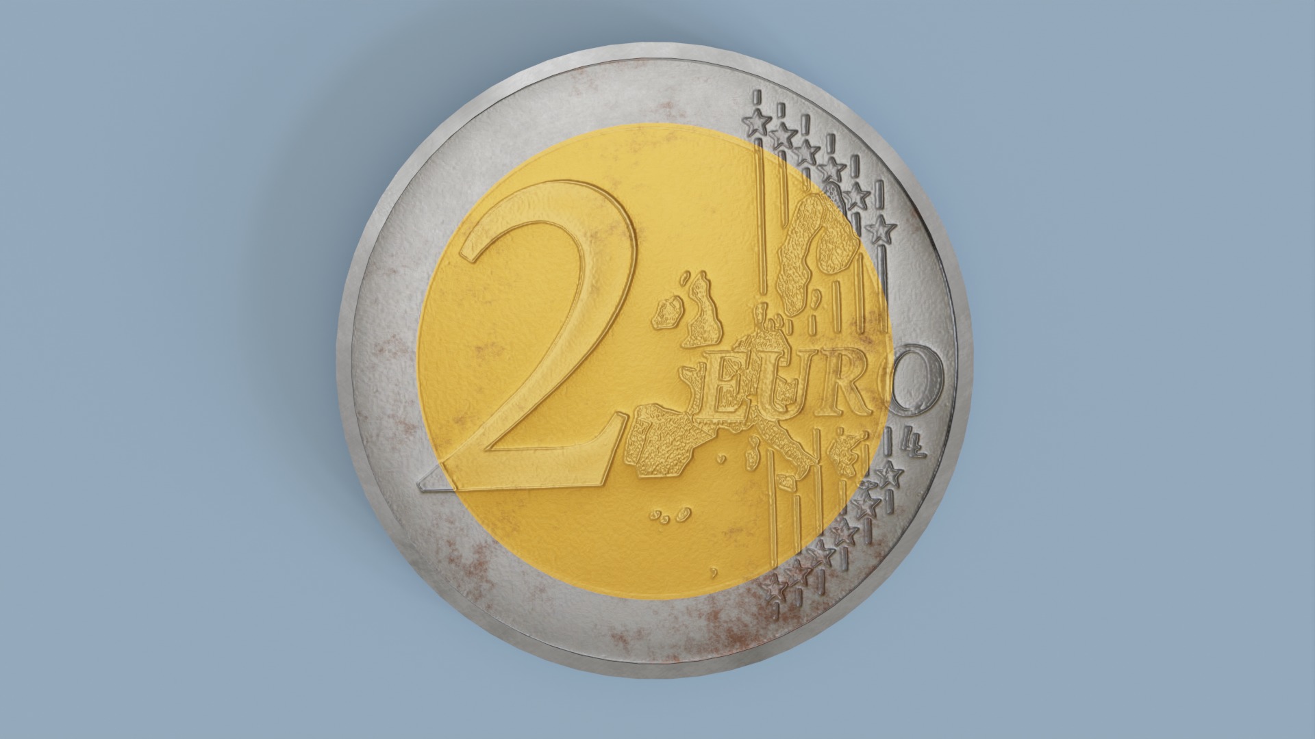 European Coins - Common Sides 3D model_17