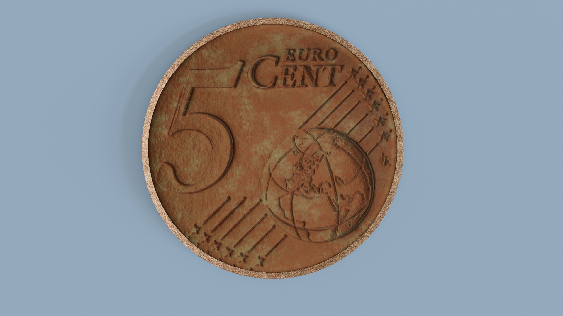 European Coins - Common Sides 3D model_7