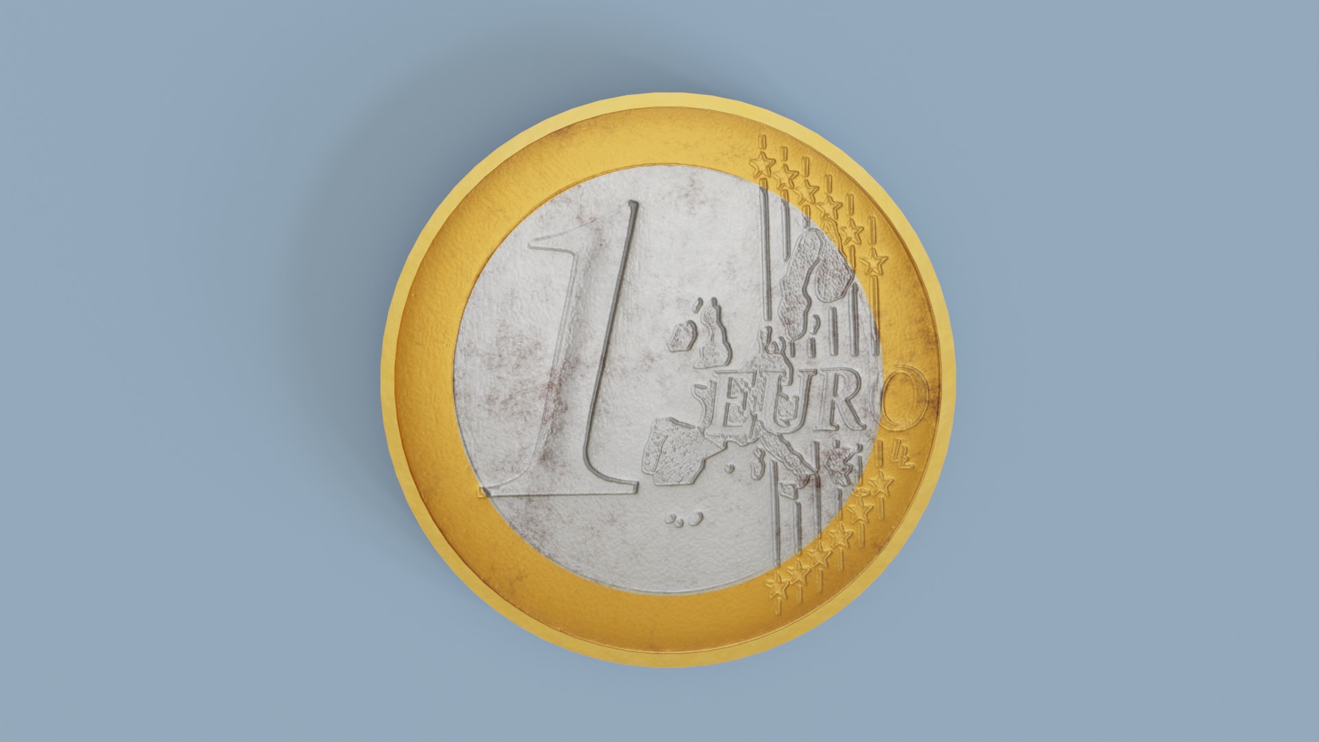 European Coins - Common Sides 3D model_15
