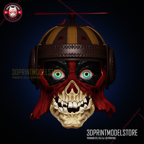 Headpool Deadpool Zombie Helmet - Marvel Cosplay Mask 3D print model