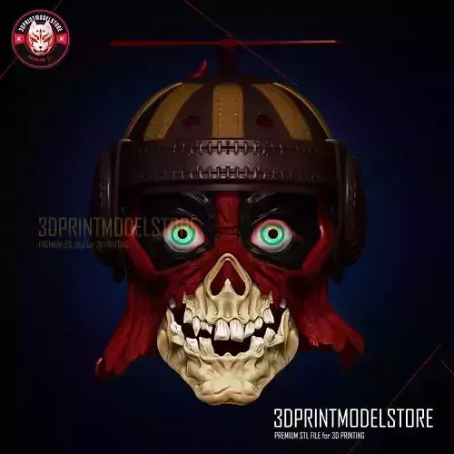 Headpool Deadpool Zombie Helmet - Marvel Cosplay Mask 3D print model