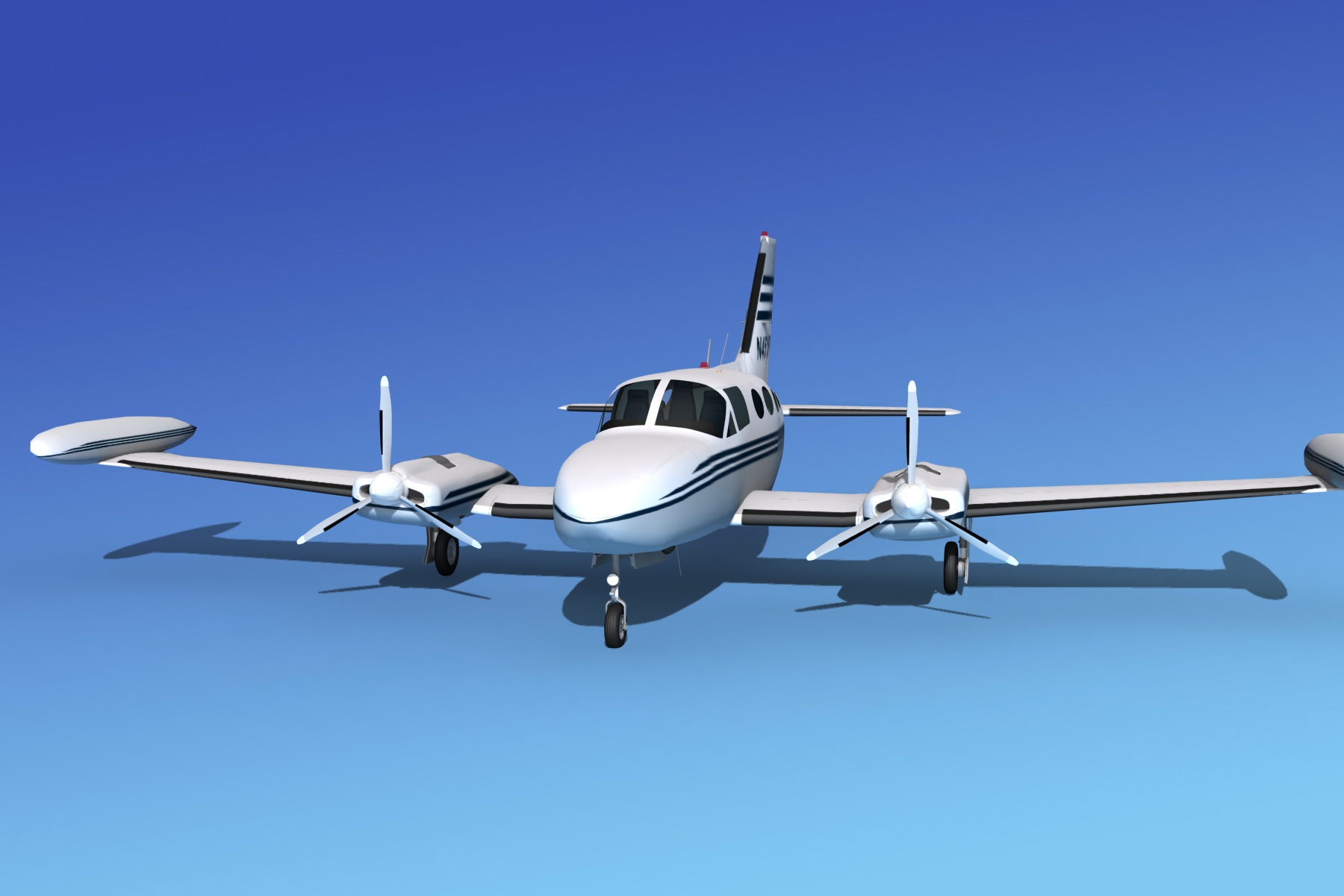 Cessna 421 Golden Eagle V01 3D model_1