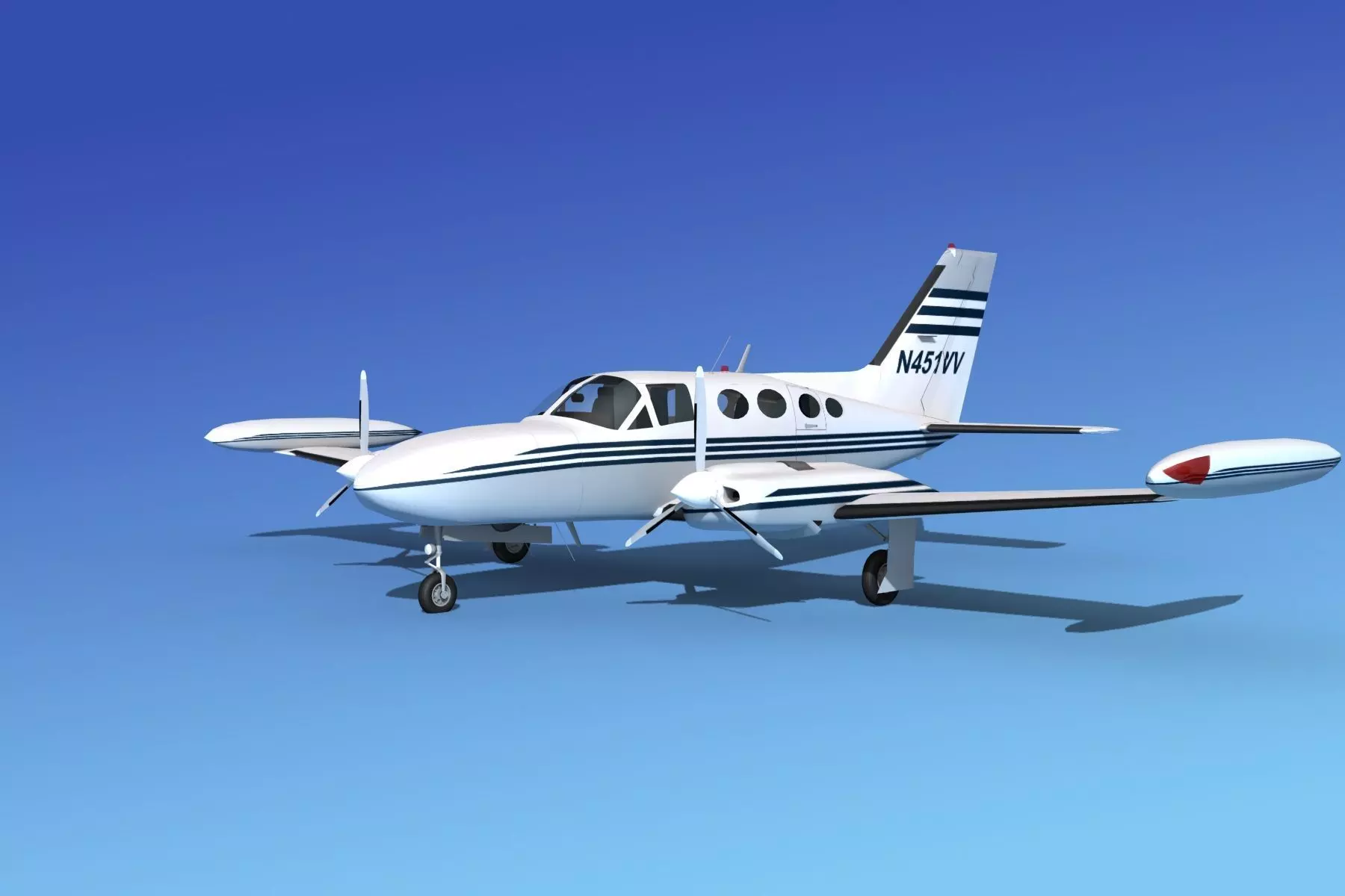 Cessna 421 Golden Eagle V01 3D model_0