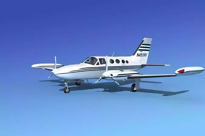 Cessna 421 Golden Eagle V01 3D model