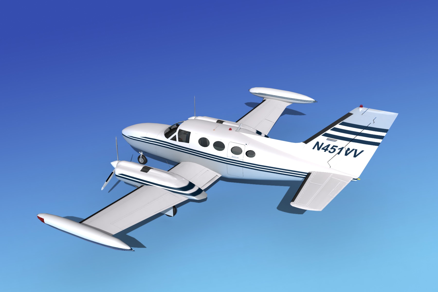 Cessna 421 Golden Eagle V01 3D model_8