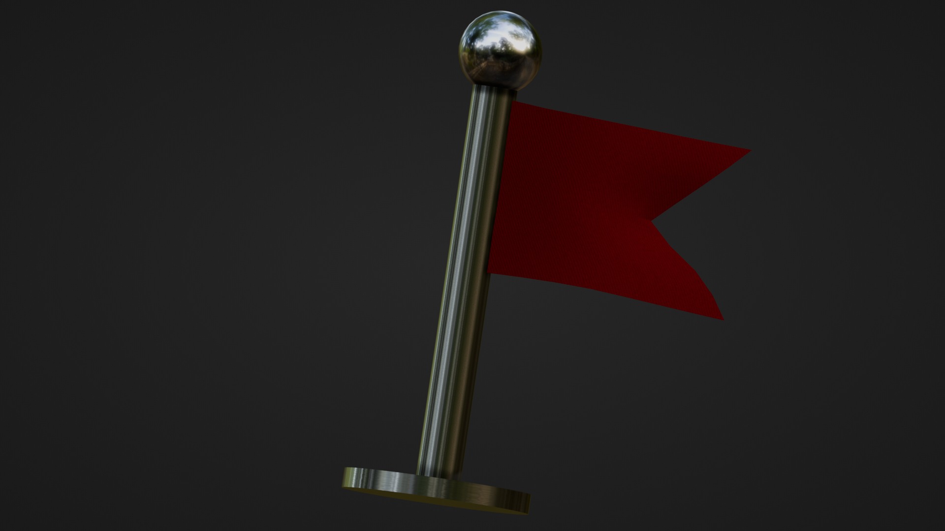 Marketing Icons - Flag icon Low-poly 3D model_3