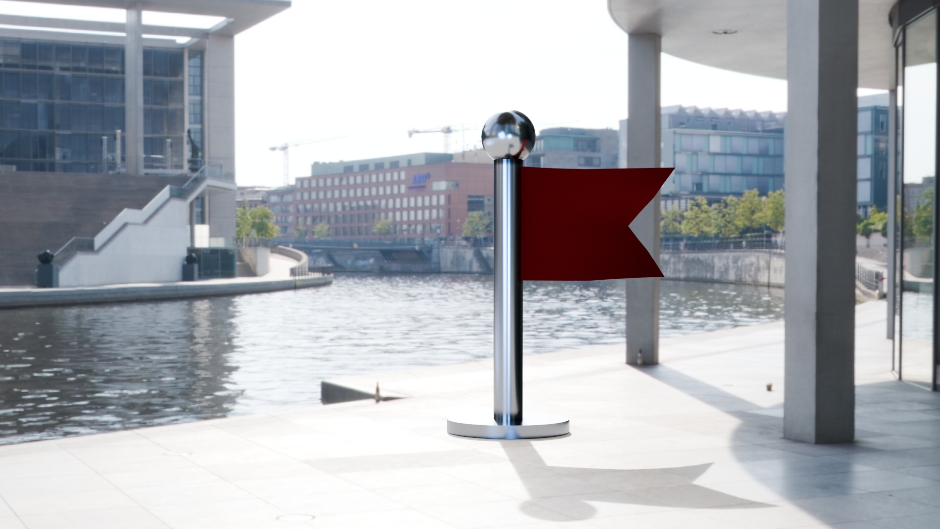 Marketing Icons - Flag icon Low-poly 3D model_10