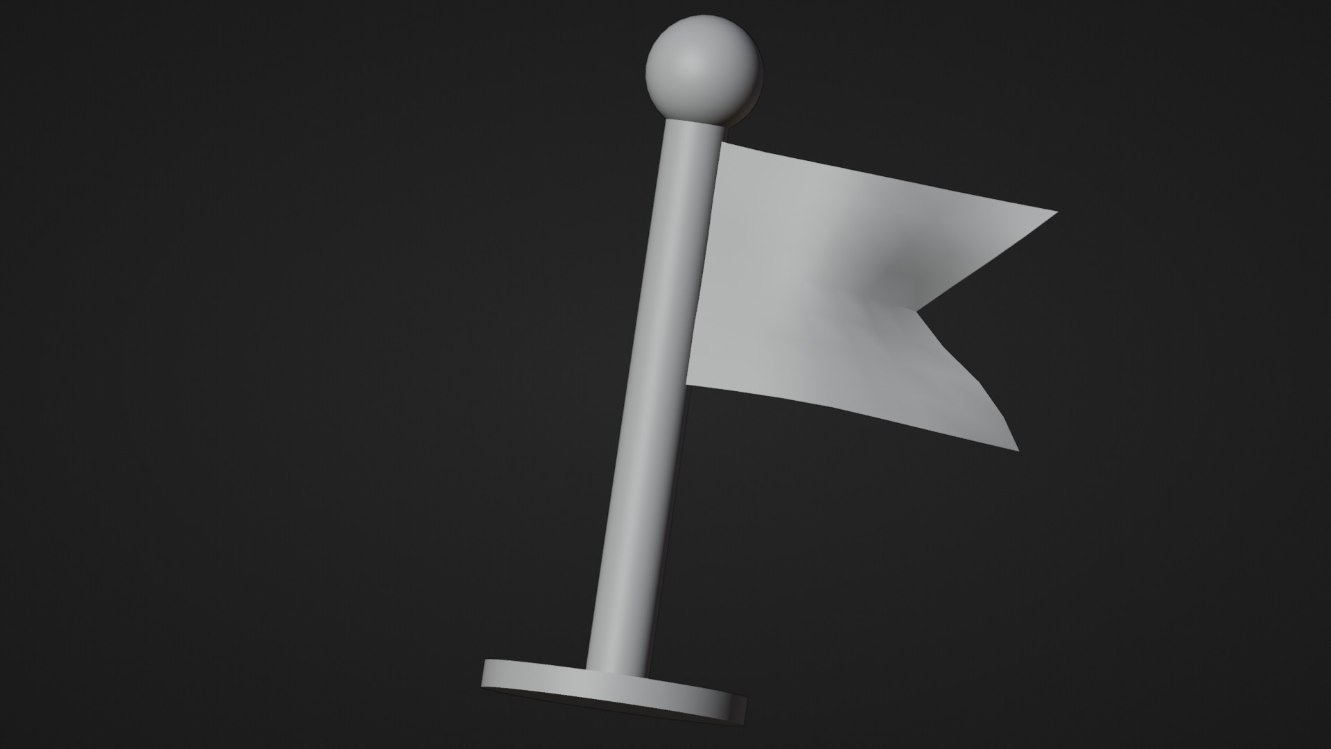 Marketing Icons - Flag icon Low-poly 3D model_7