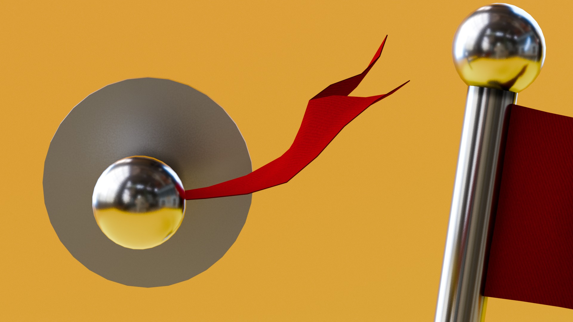 Marketing Icons - Flag icon Low-poly 3D model_1