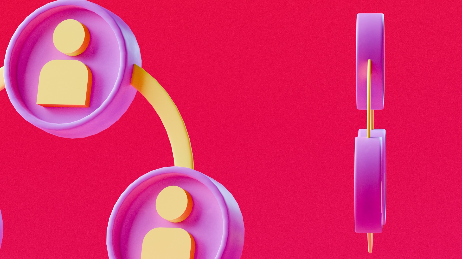 Marketing Icons - Networking Icon Low-poly 3D model_1