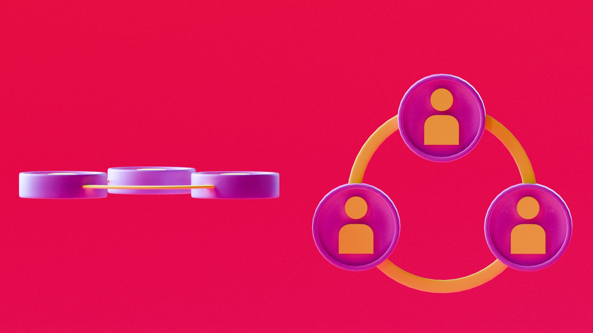 Marketing Icons - Networking Icon Low-poly 3D model_2