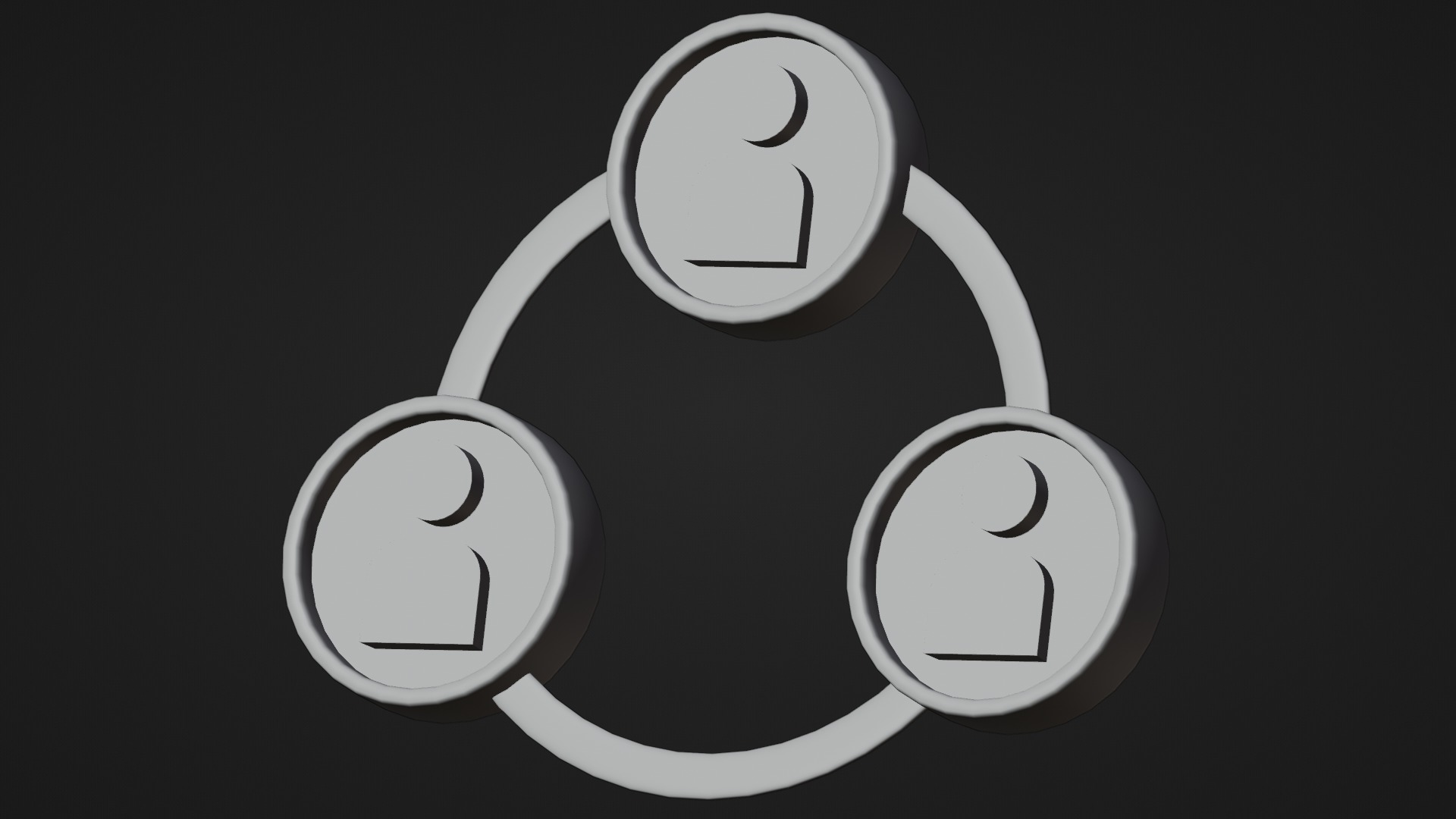 Marketing Icons - Networking Icon Low-poly 3D model_4