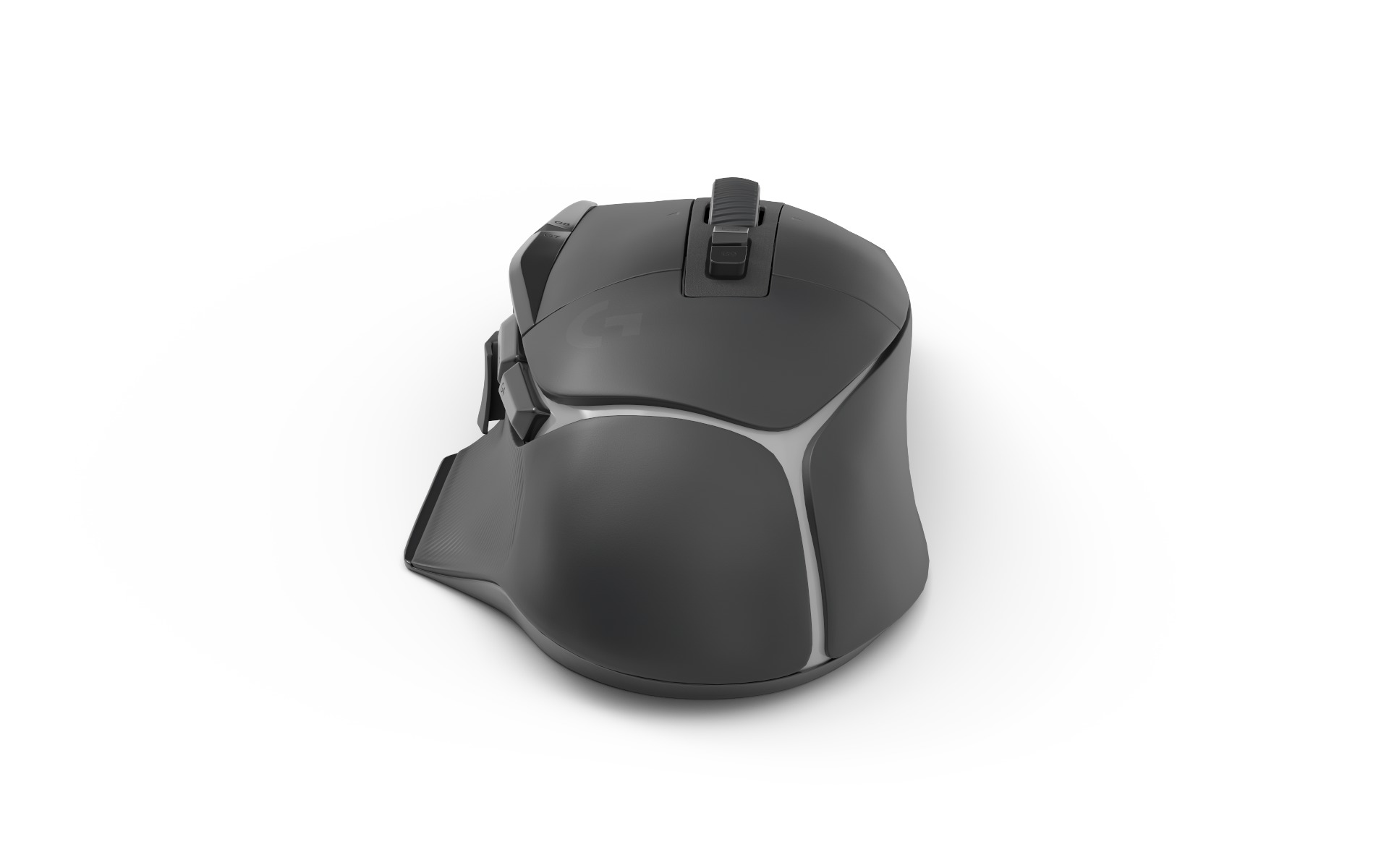 Logitech G502 X Plus Wireless Black Low-poly 3D model_3