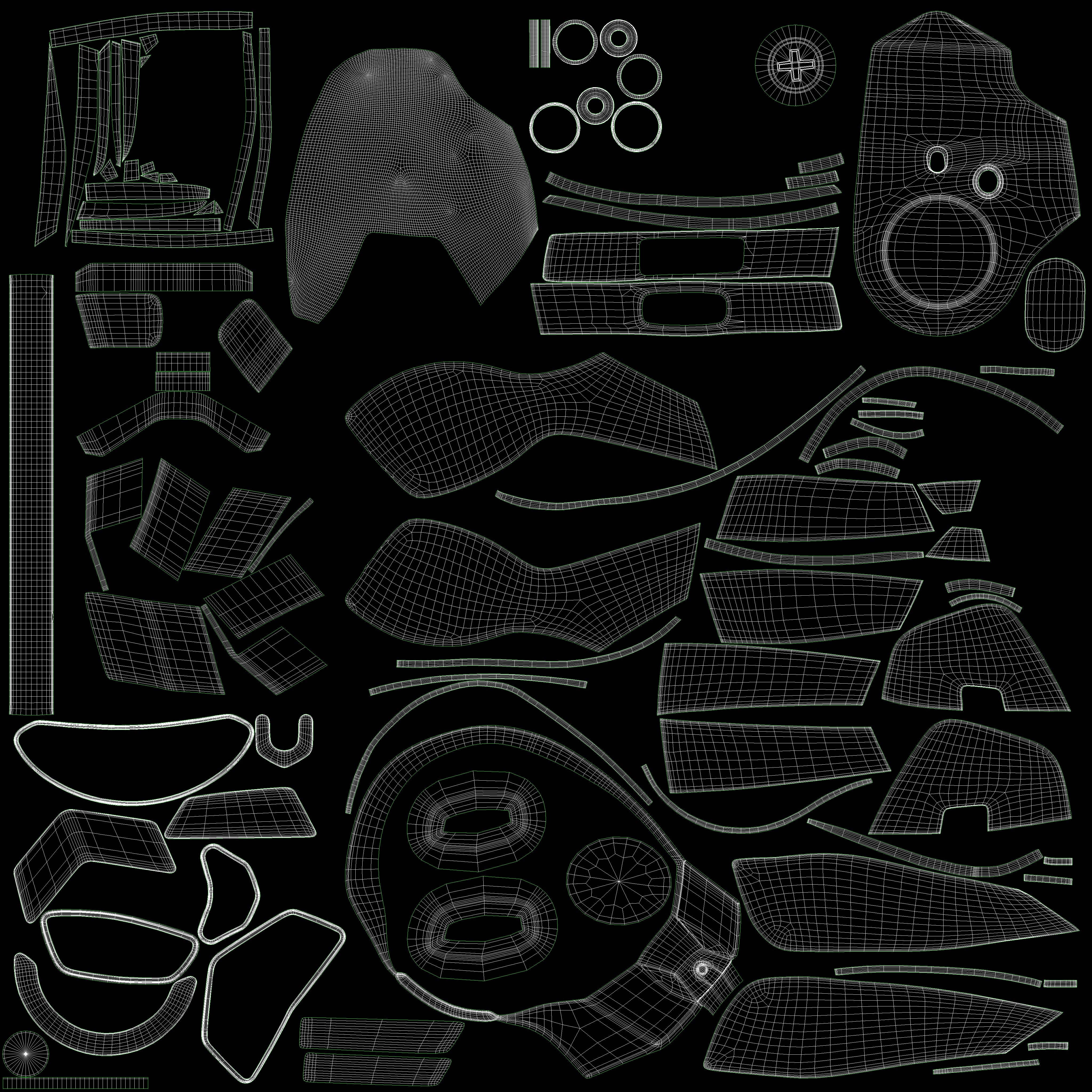 Logitech G502 X Plus Wireless Black Low-poly 3D model_6