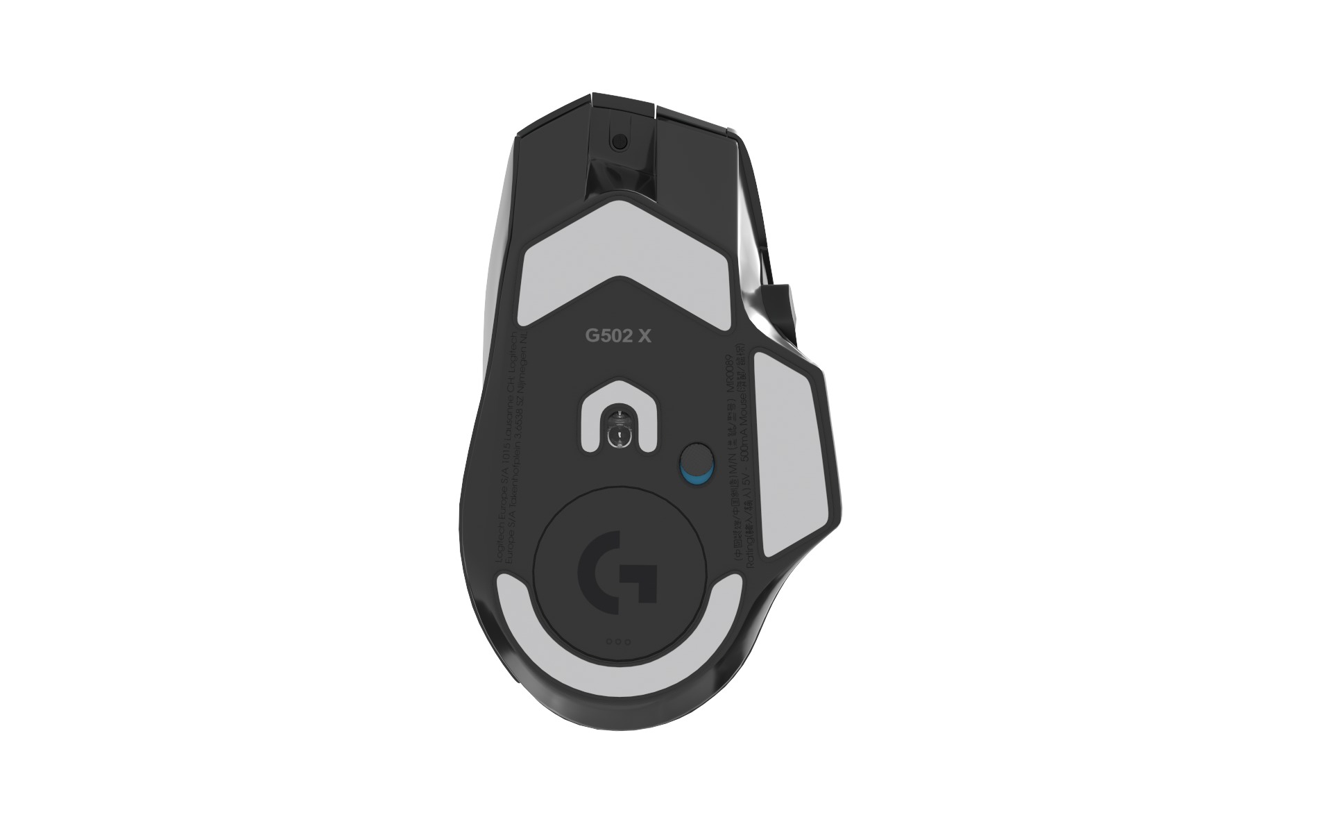 Logitech G502 X Plus Wireless Black Low-poly 3D model_5