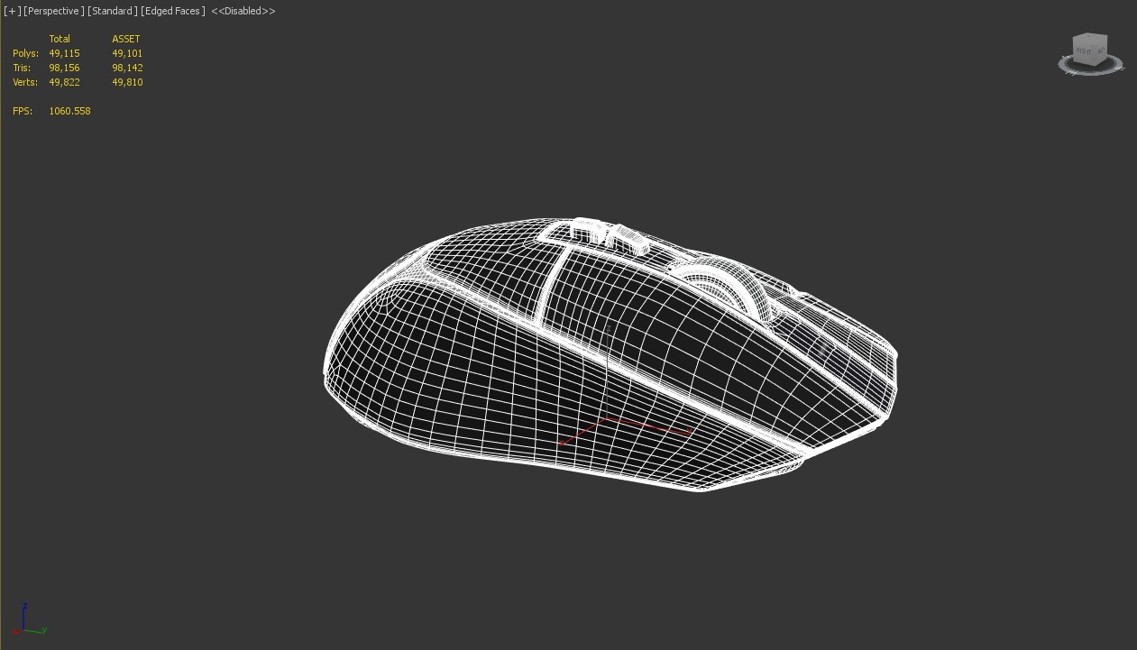 Logitech G502 X Plus Wireless Black Low-poly 3D model_8