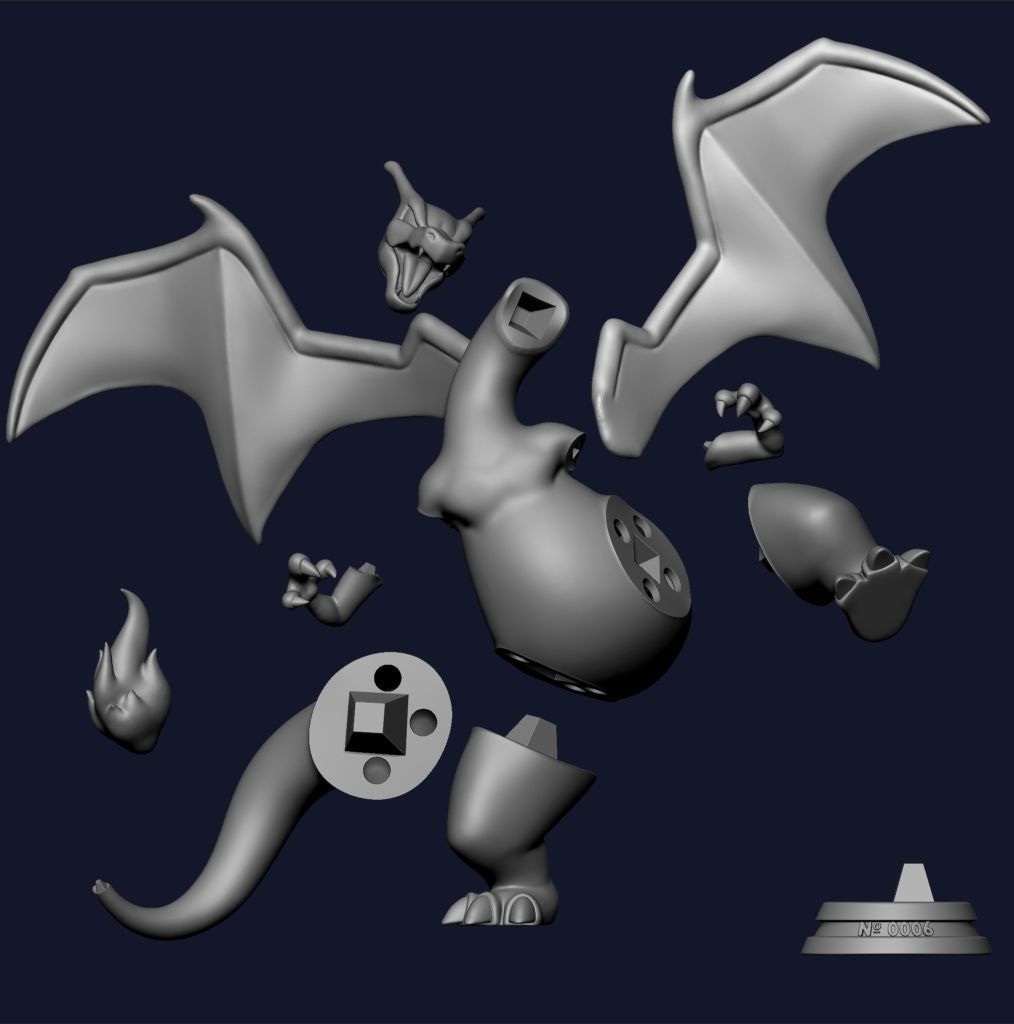 Charizard 3D print model_7