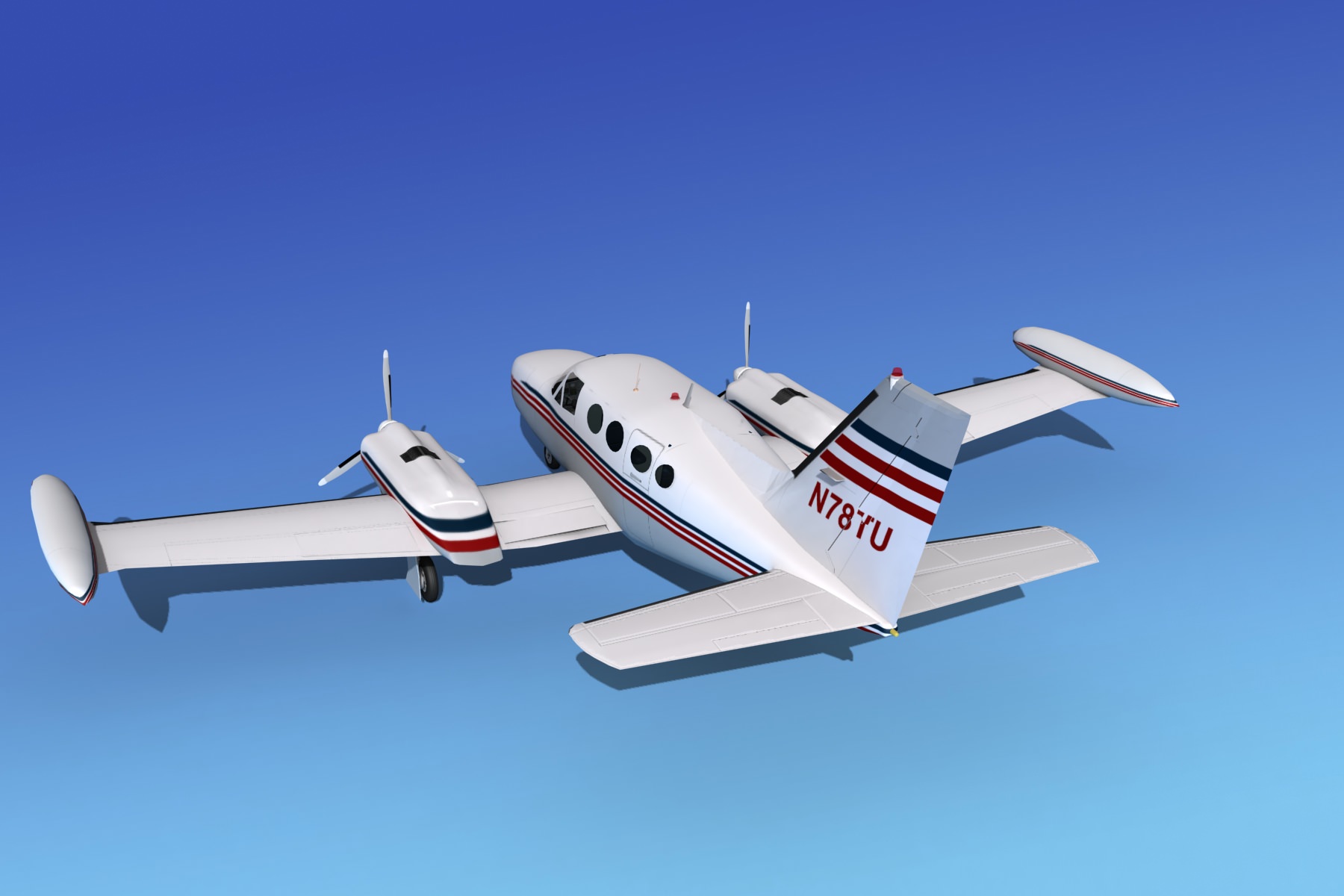 Cessna 421 Golden Eagle V02 3D model_7