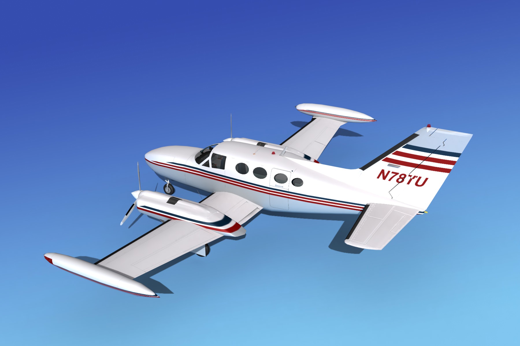 Cessna 421 Golden Eagle V02 3D model_9