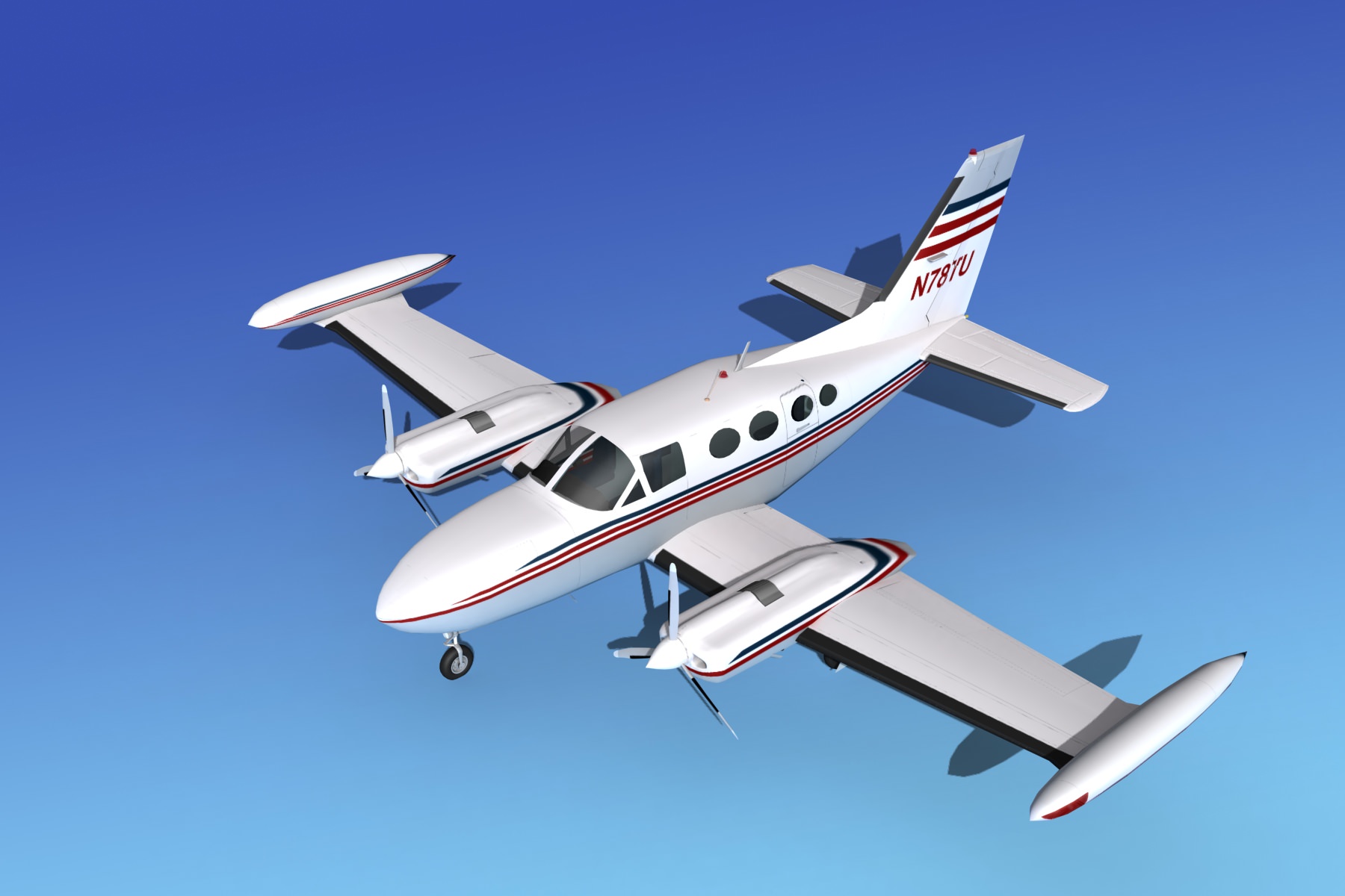 Cessna 421 Golden Eagle V02 3D model_10