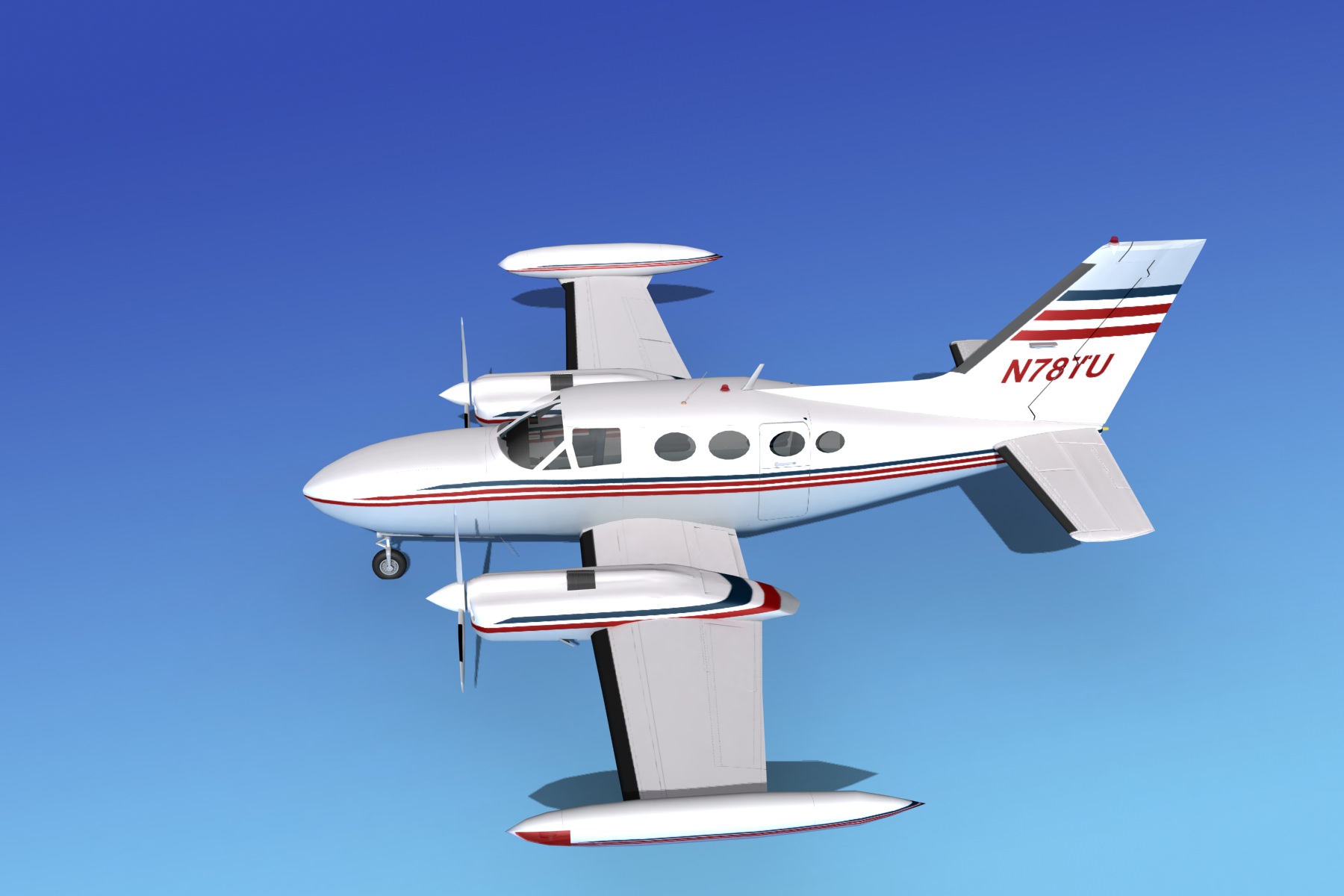 Cessna 421 Golden Eagle V02 3D model_8
