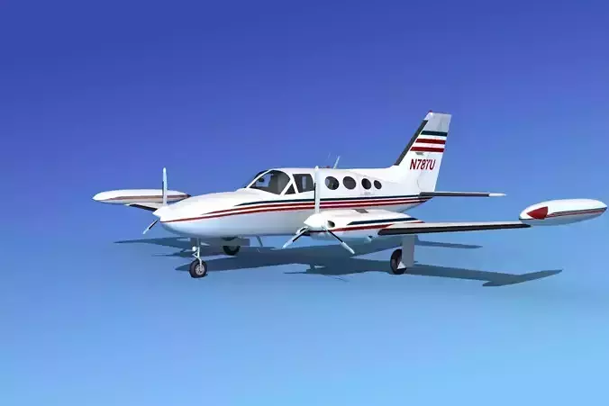 Cessna 421 Golden Eagle V02 3D model