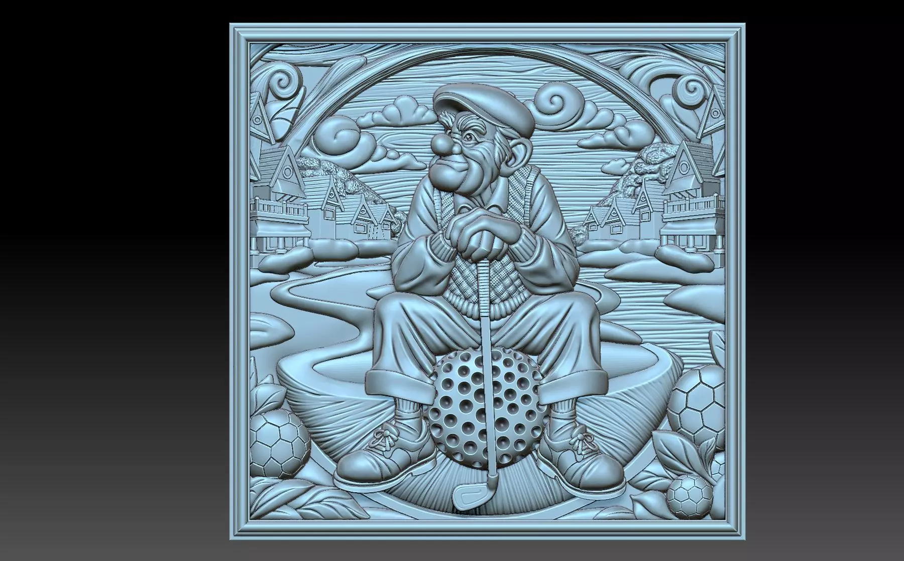 Golf Club 3D print model_0