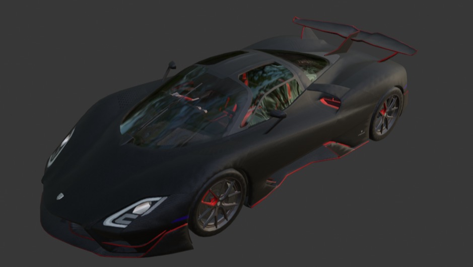 PUBG vehicles Sport pack 1 Low-poly 3D model_4