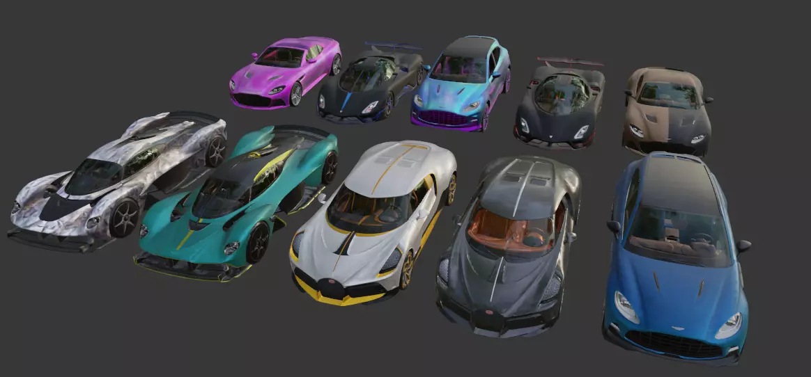 PUBG vehicles Sport pack 1 Low-poly 3D model_0