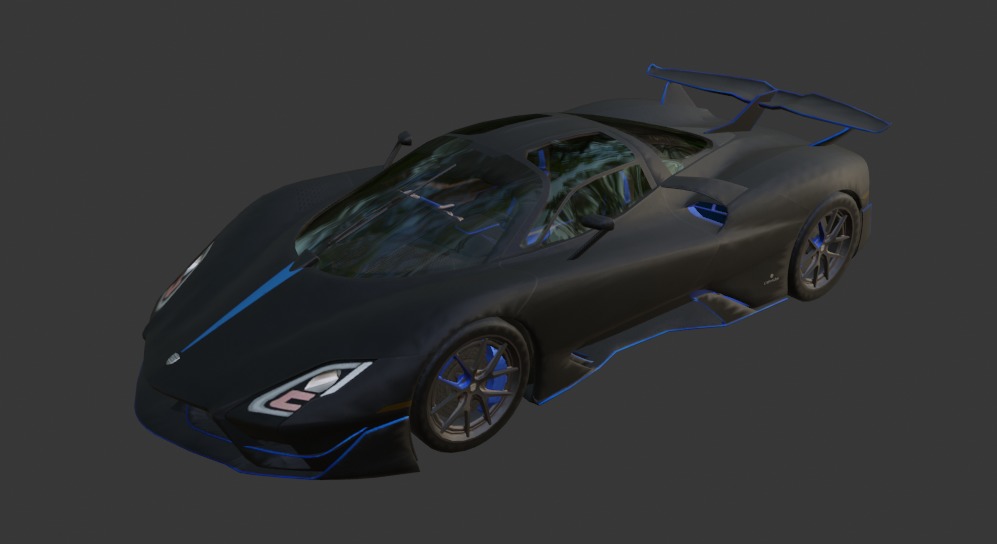 PUBG vehicles Sport pack 1 Low-poly 3D model_3