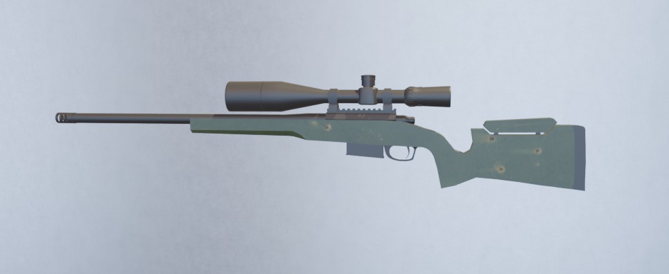 Sniper Rifle  Free low-poly 3D model_20