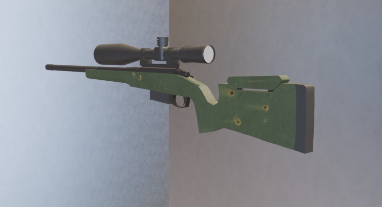Sniper Rifle  Free low-poly 3D model_18