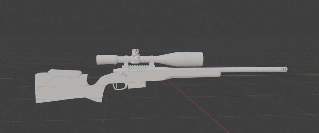 Sniper Rifle  Free low-poly 3D model_11