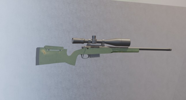 Sniper Rifle  Free low-poly 3D model_17