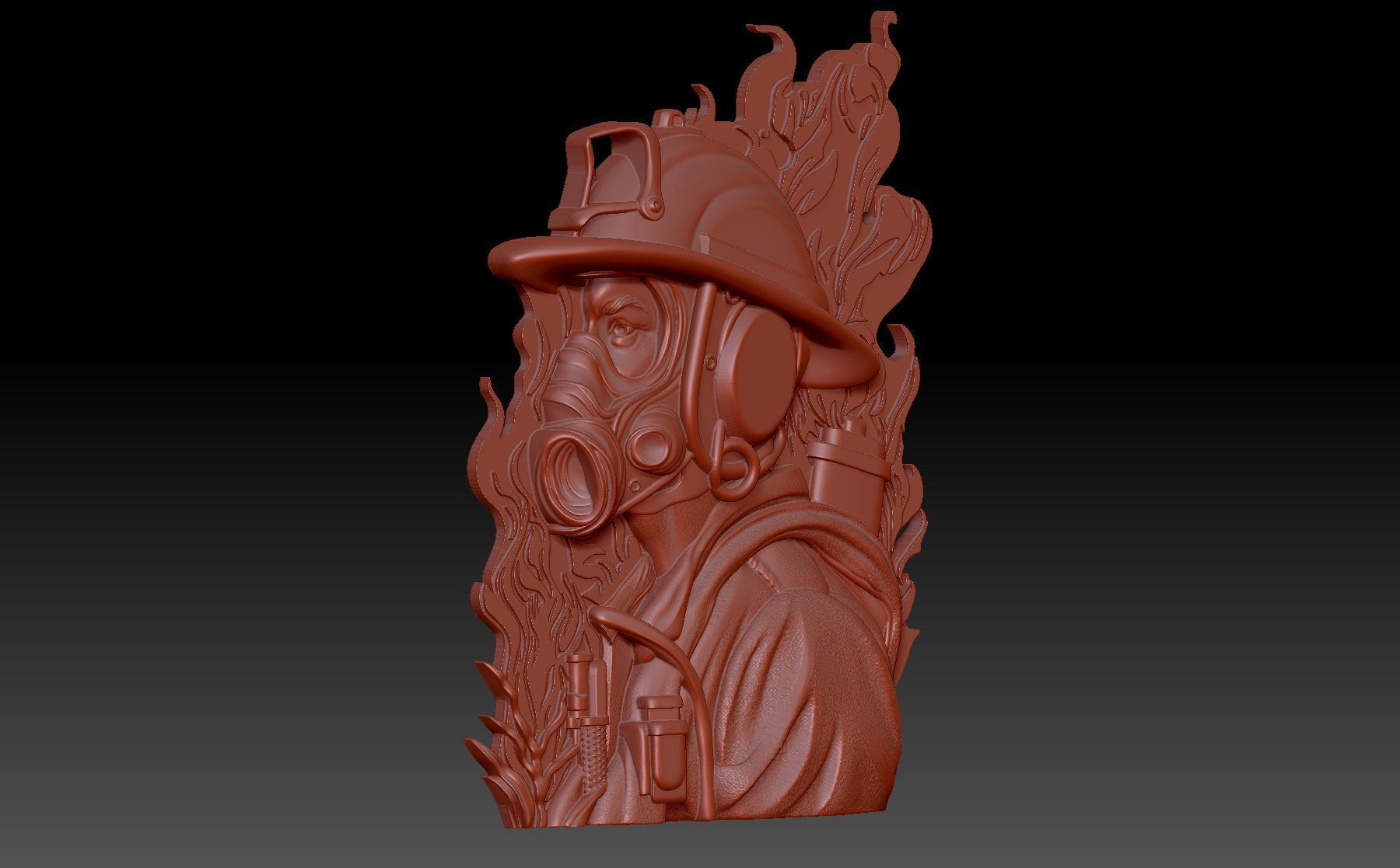 Firefighter 3D print model_4