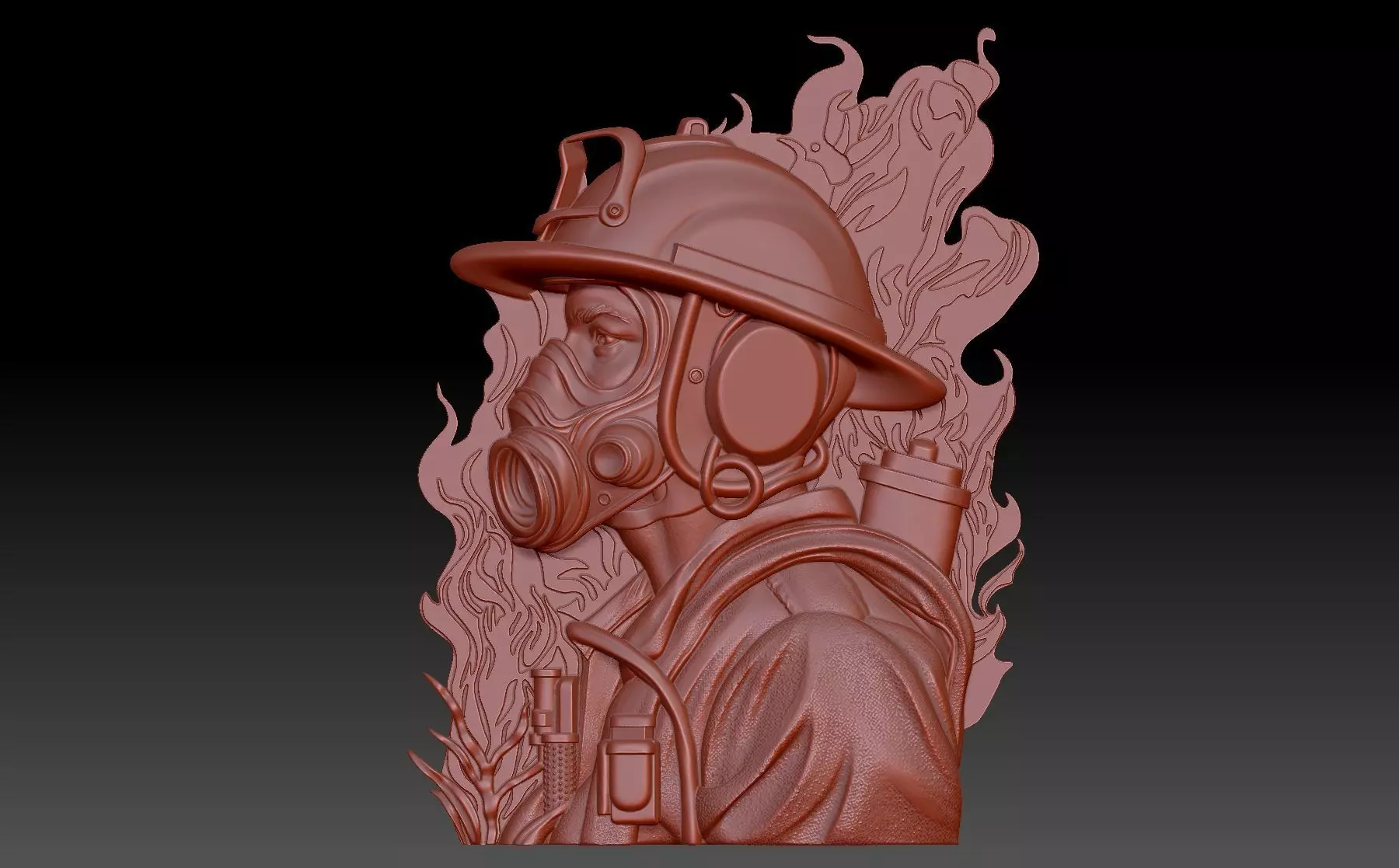 Firefighter 3D print model_0