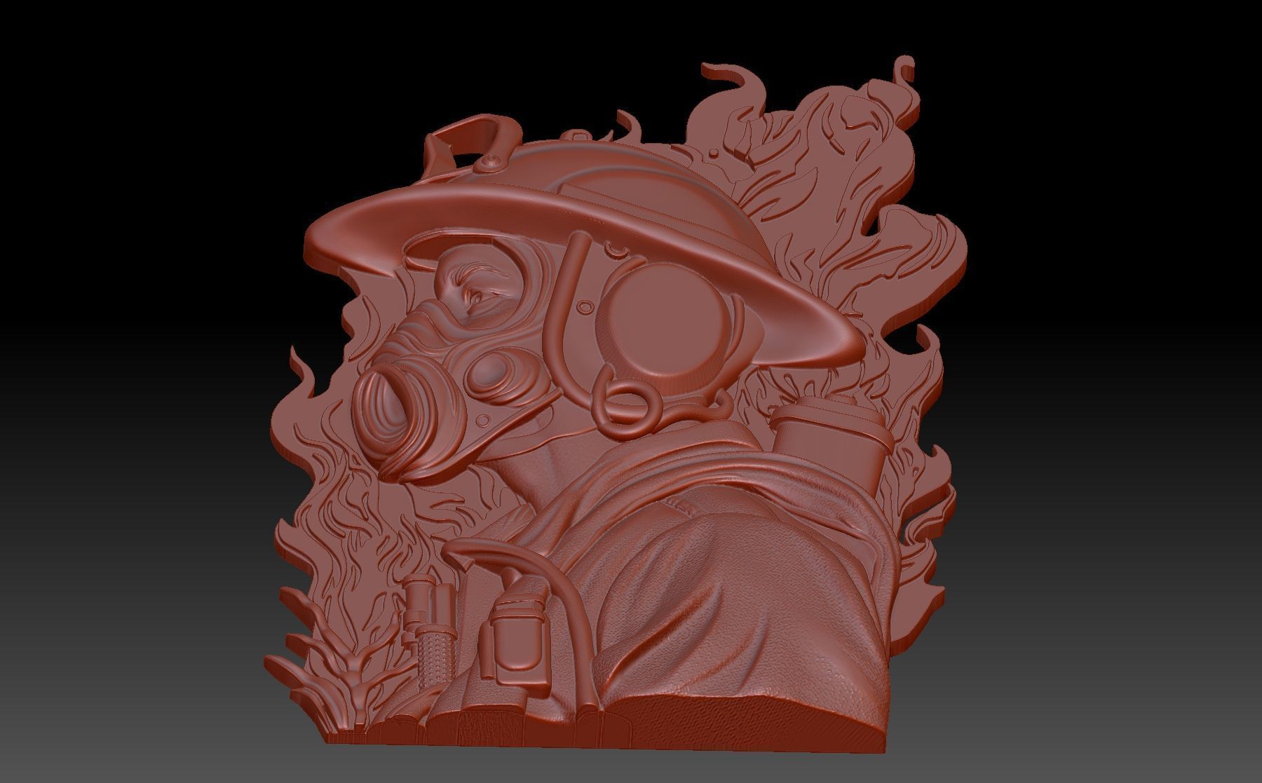 Firefighter 3D print model_3