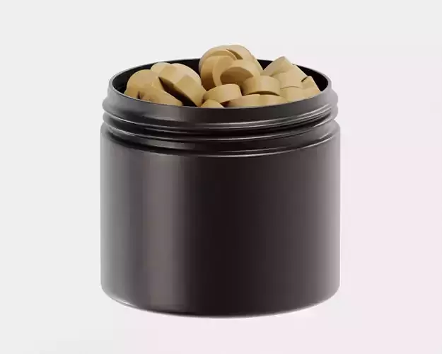 dog food jar Low-poly 3D model