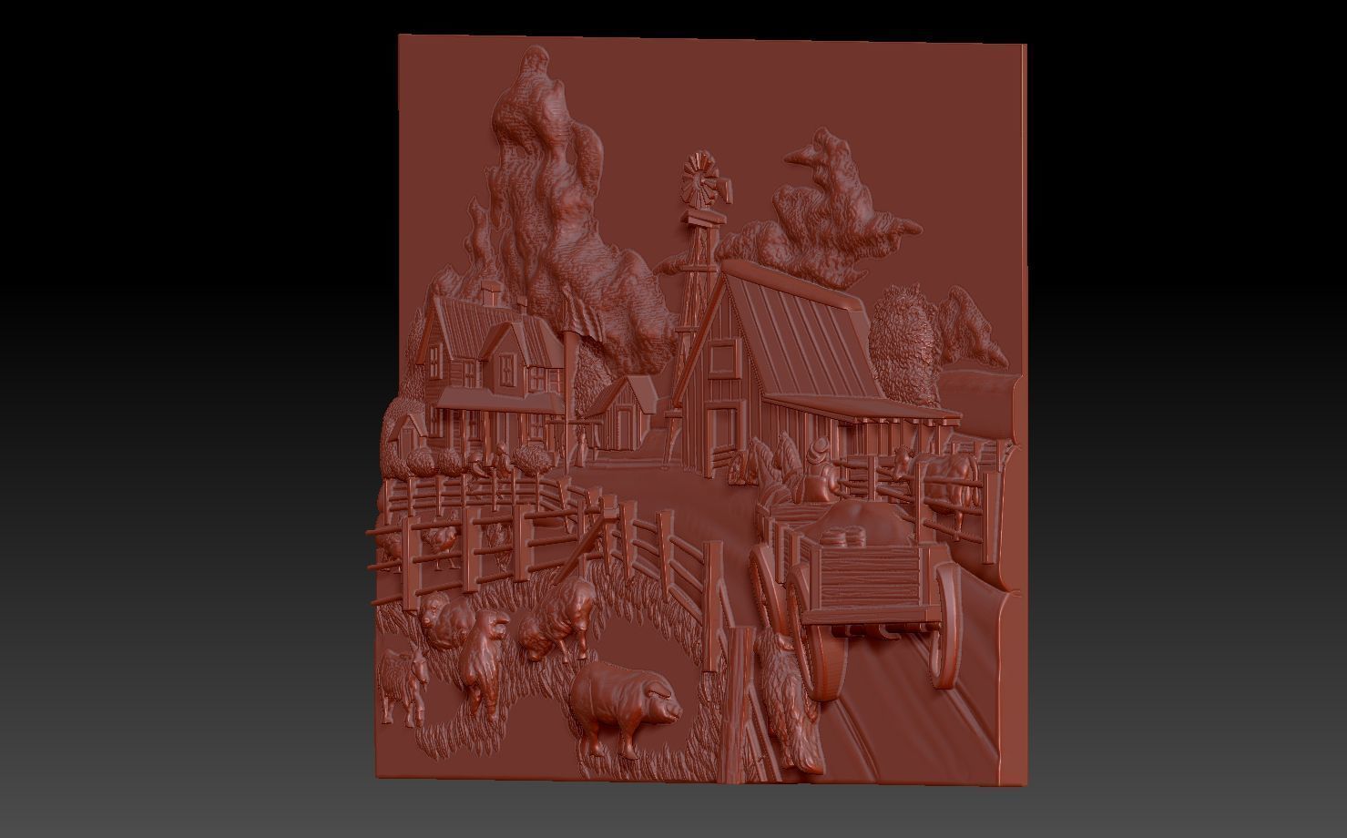 Farm animals 3D print model_4