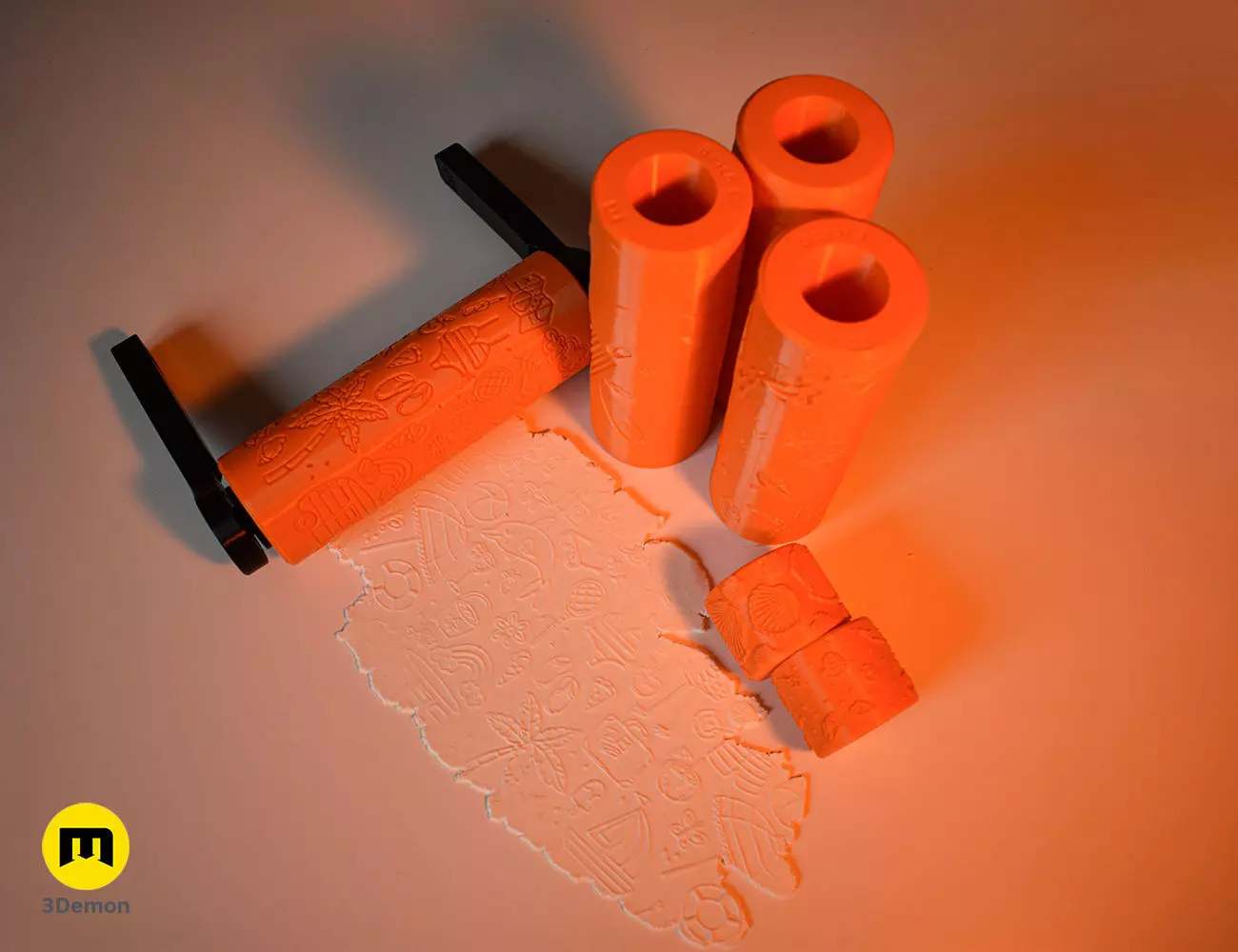 Beach Texture Rollers Free 3D print model