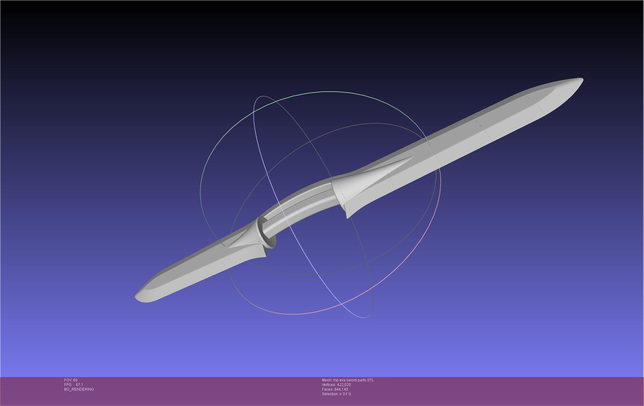 Evangelion Mass Production Eva Sword 3D print model_86