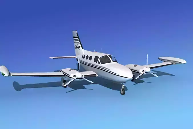 Cessna 421 Golden Eagle V03 3D model