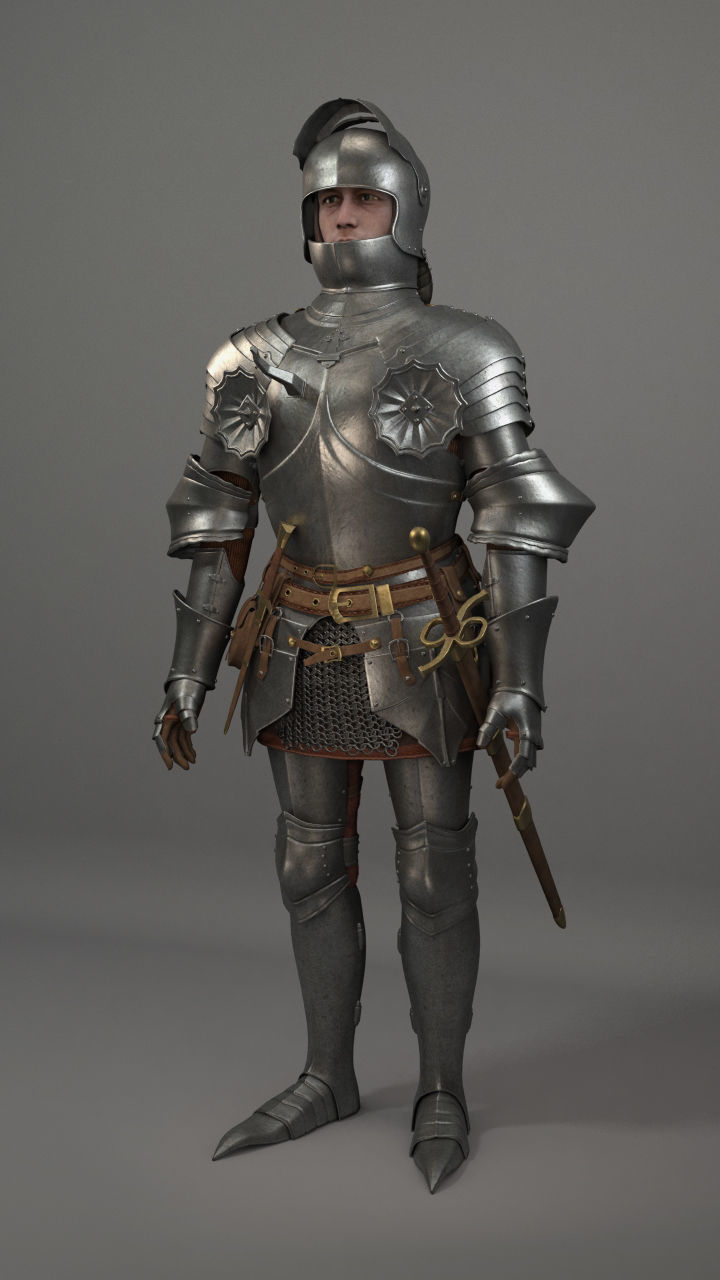 Knight 3D model_2