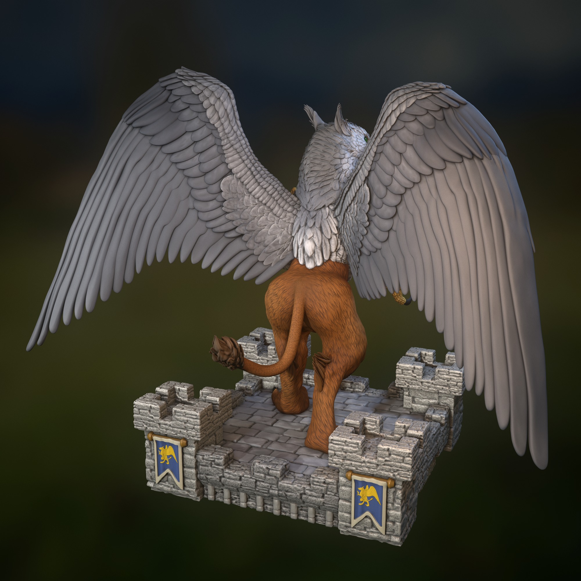 Heroes 3 Royal Griffin 3D print model_2