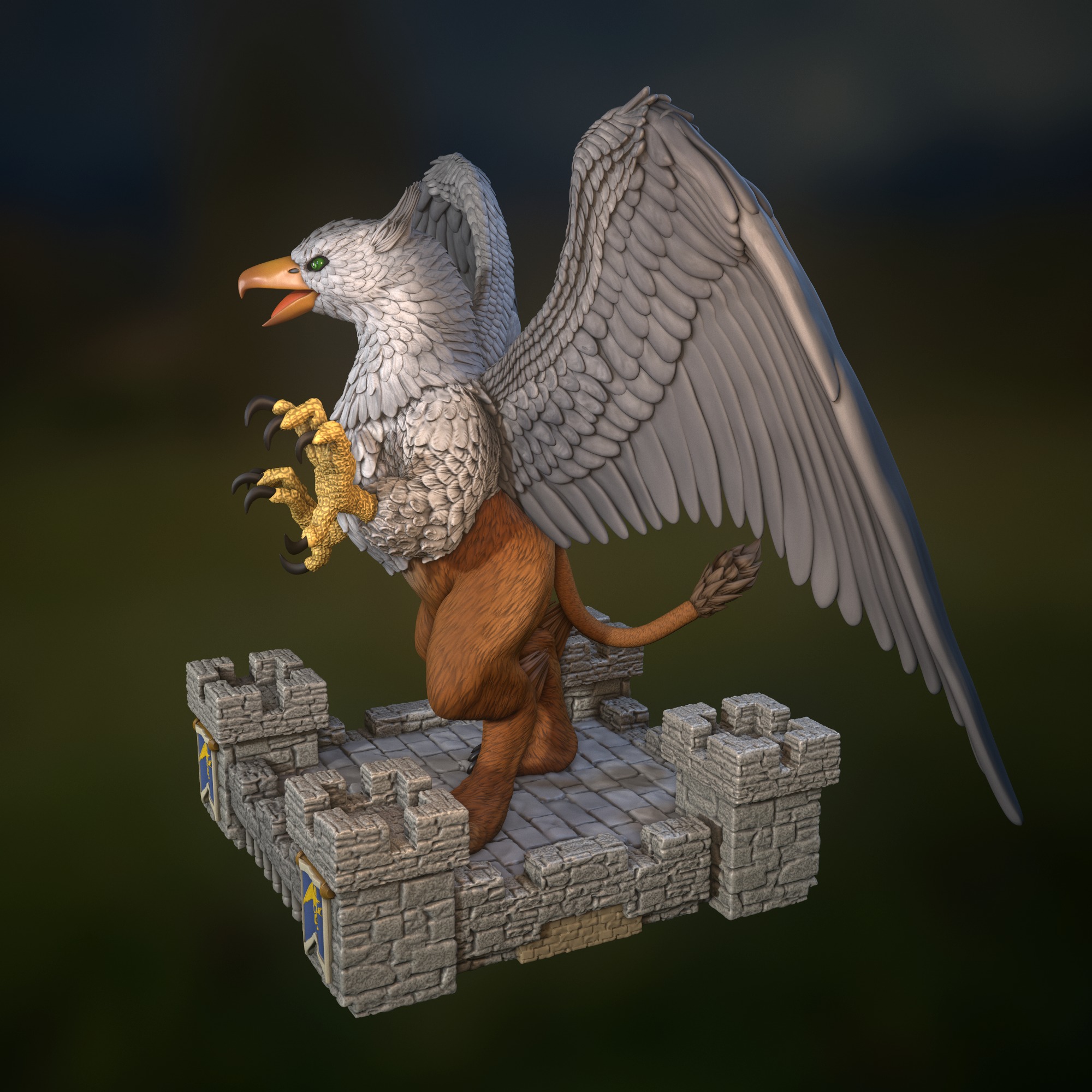 Heroes 3 Royal Griffin 3D print model_3