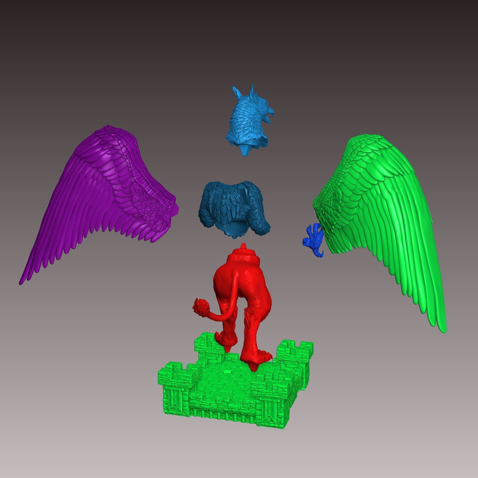 Heroes 3 Royal Griffin 3D print model_5