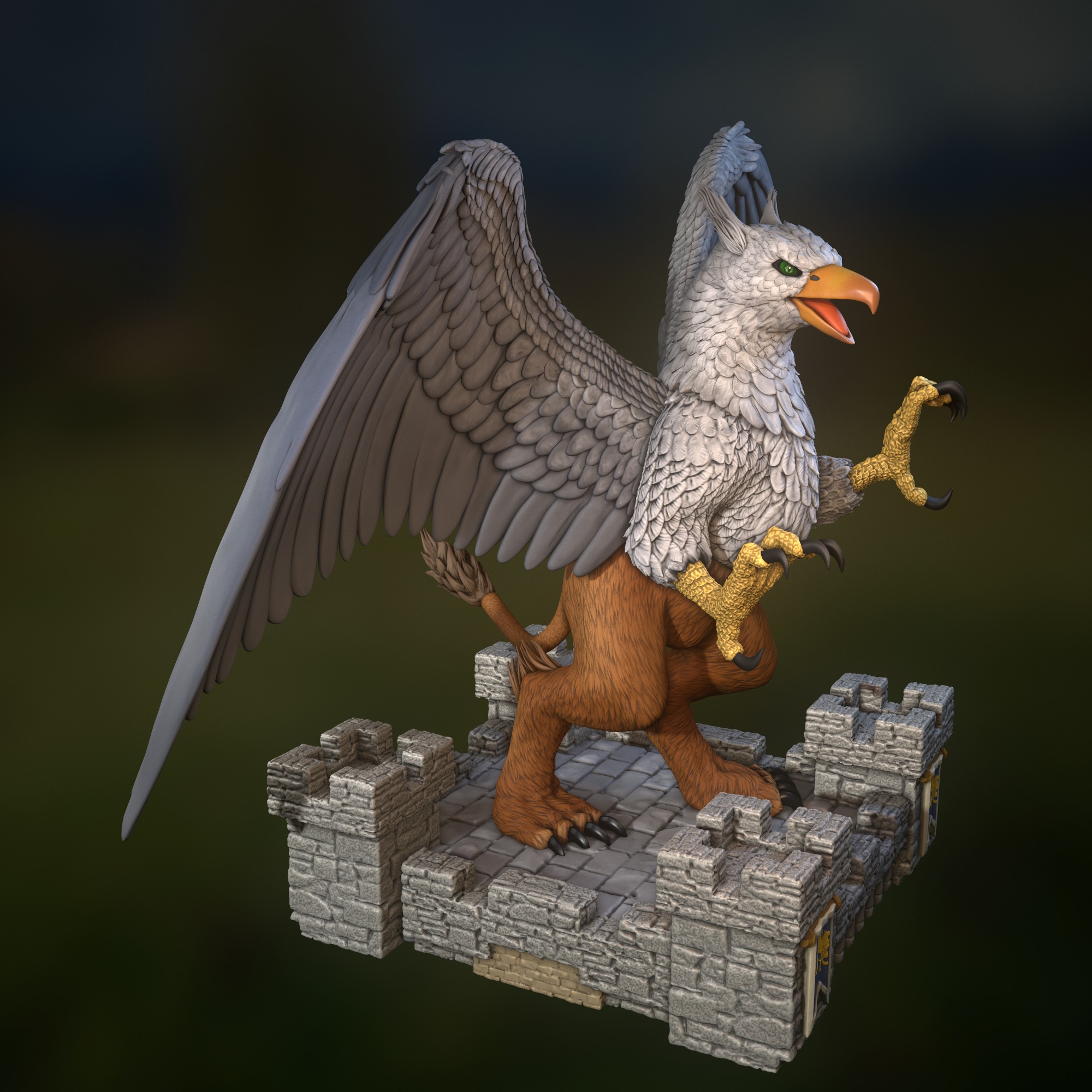 Heroes 3 Royal Griffin 3D print model_1