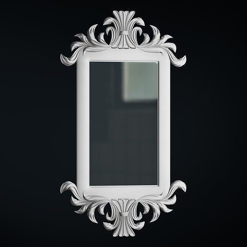 French 19th Century Louis XVI Style Giltwood Classical Mirror 3D model