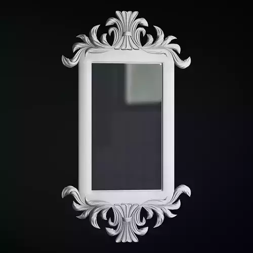 French 19th Century Louis XVI Style Giltwood Classical Mirror 3D model